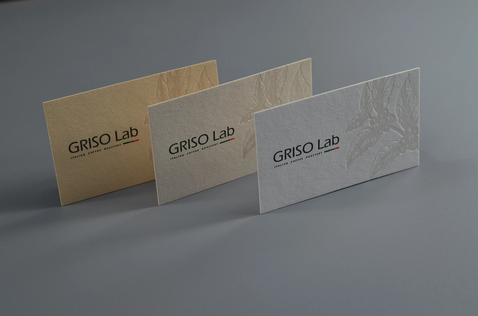Earth tone FSC-certified recycled paper card series showing natural paper colors and textured surfaces