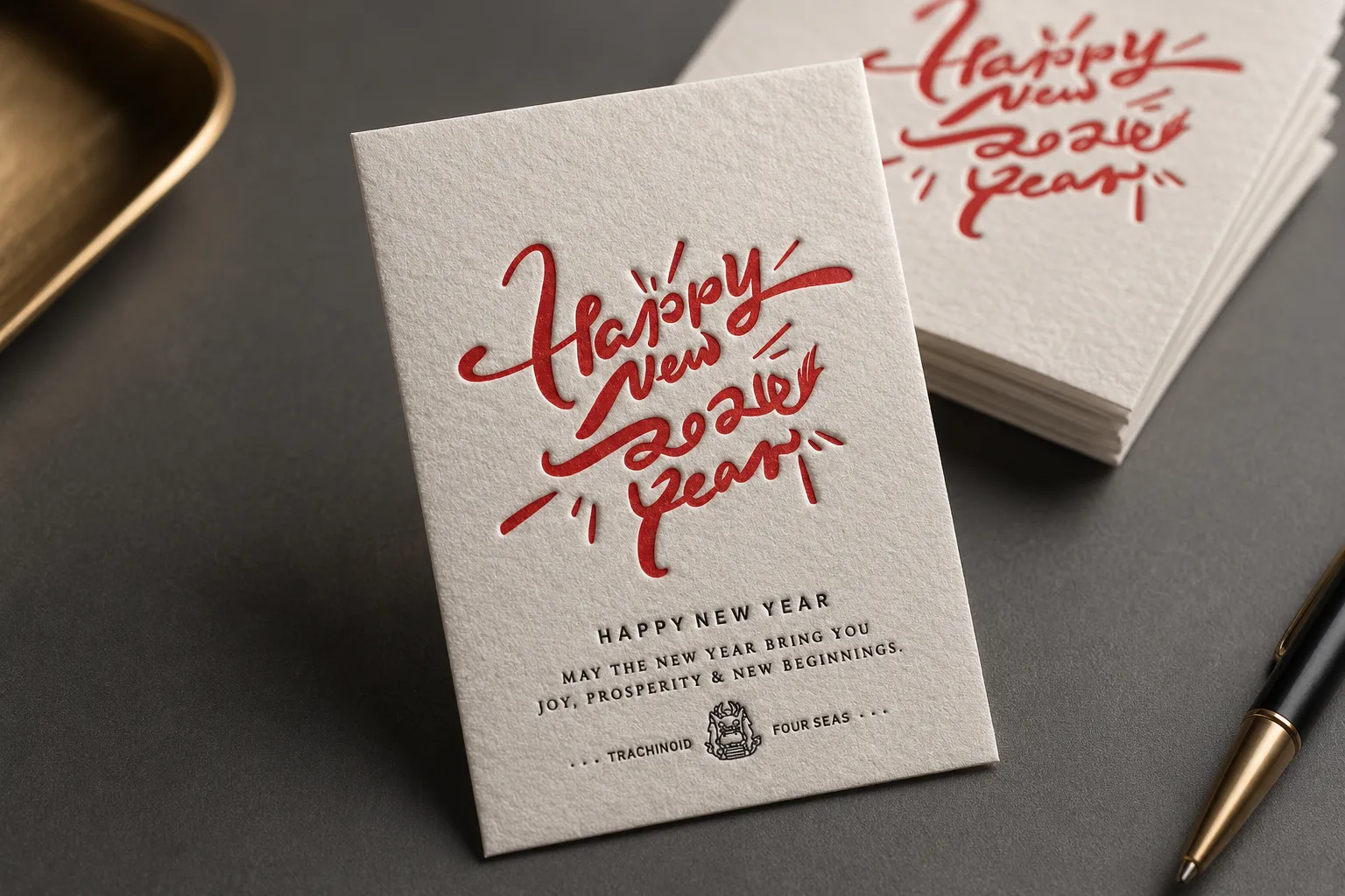 Cotton business cards with tactile premium paper texture