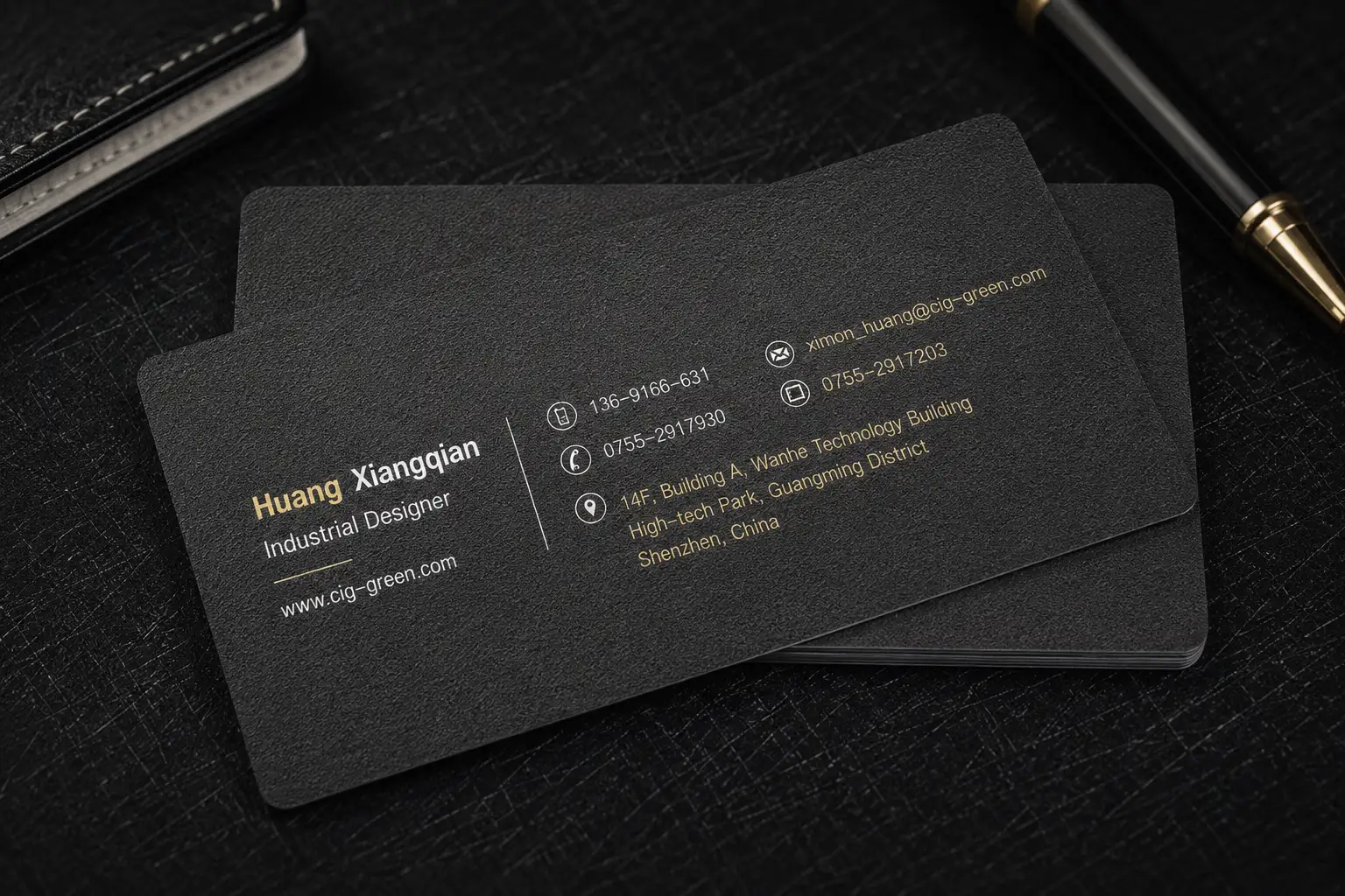 Frosted Black PVC Card