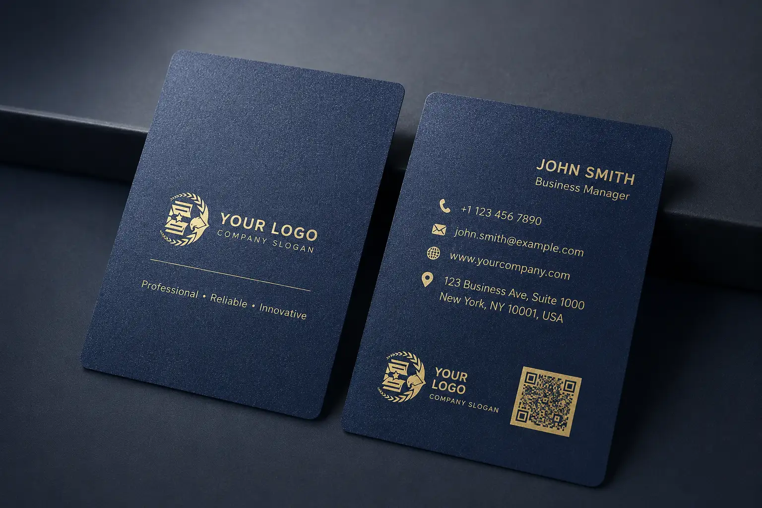 Frosted Blue PVC Card