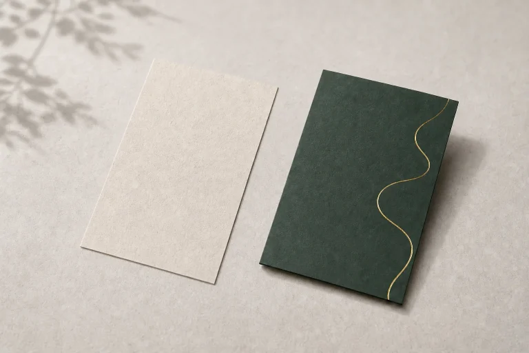 Comparison of paper business card constructions for recyclability